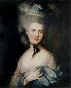 Thomas Gainsborough Lady in Blue oil painting reproduction